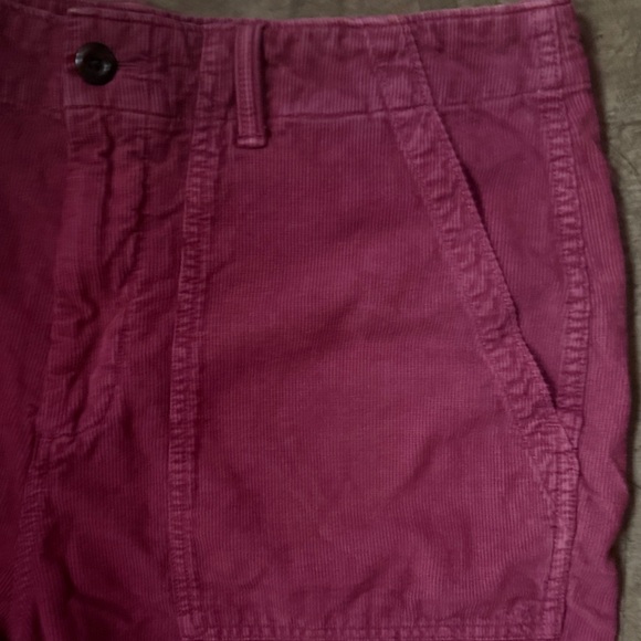 Outerknown Deep Red Cargo Utility Cord Shorts 35 - Picture 2 of 5